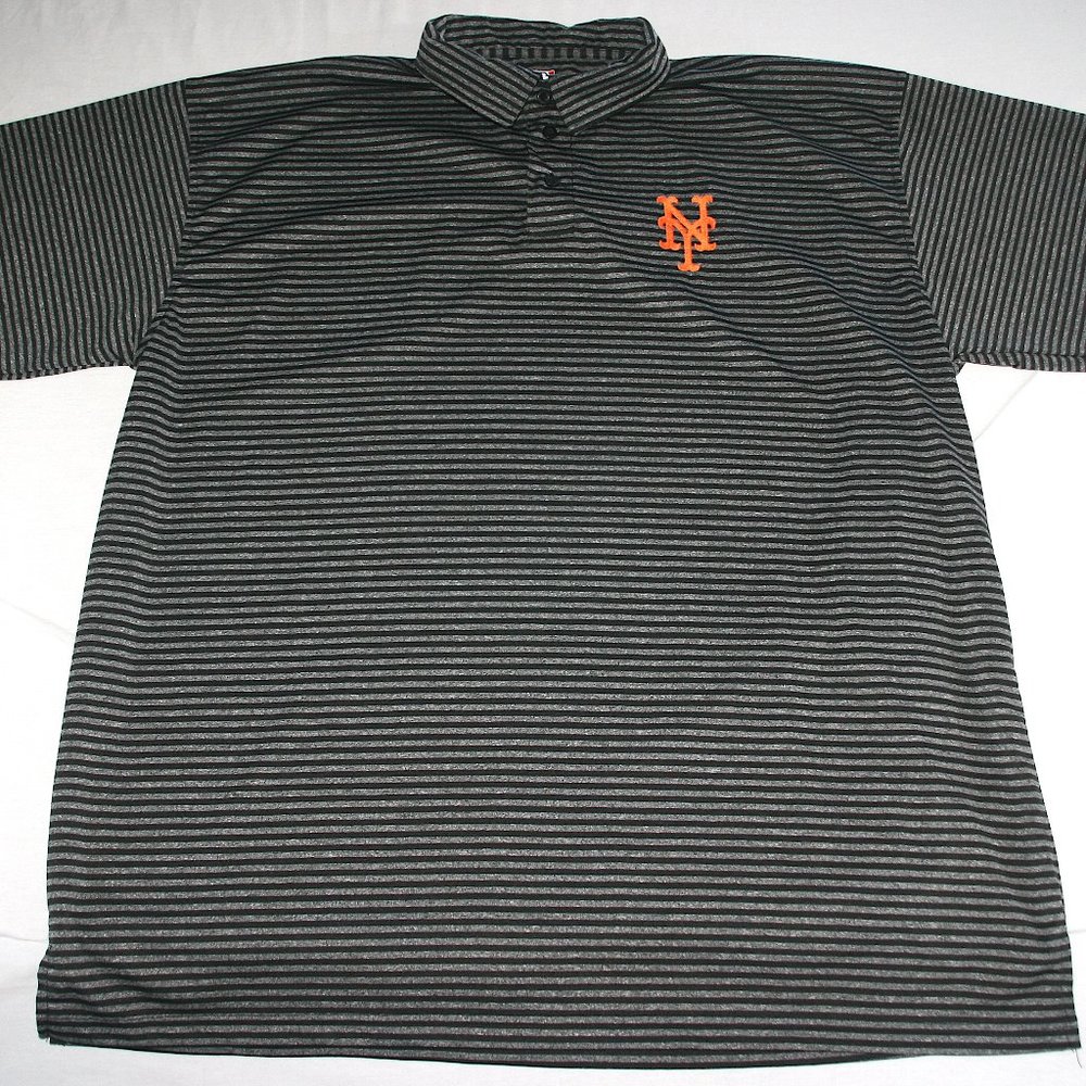 NY Mets Polo Shirt Men 2XLT NEW Genuine Merchandise